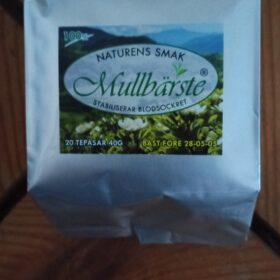 INFO KLICKA PÅ BILDEN Äkta 100% mullbärste 20x2gram tepåsar